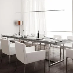 Straluma Aluminium LED hanglamp nikkel mat inclusief dimmer><noscript><img width=