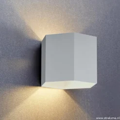Straluma Aluminium wandlamp 6-hoek up+down><noscript><img width=