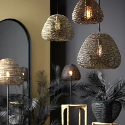 Straluma Antiek bronzen hanglamp Finou Light and Living><noscript><img width=