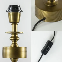 Straluma Antiek bronzen lampvoet Gody Light and Living><noscript><img width=