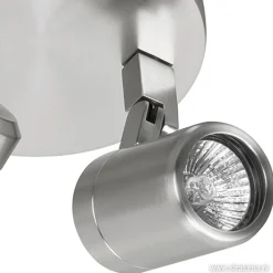 Straluma Badkamerlamp Rain  2 lichts nikkel IP44> Opbouwspots|Keukenverlichting