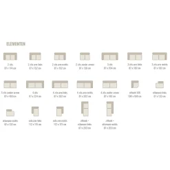 Straluma Bank Sef U-opstelling taupe><noscript><img width=