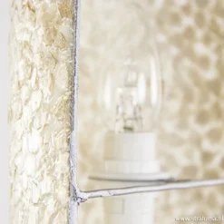 Straluma Beach wandlamp goud capiz schelpen><noscript><img width=