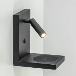 Straluma Bedlamp leesspot zwart incl. fast charger> Wandlampen|Bedlampjes