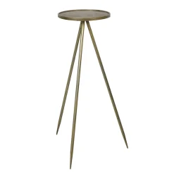 Straluma Bijzettafel Envira antiek goud Ø35x98,5 cm> Light and Living|Bijzettafels