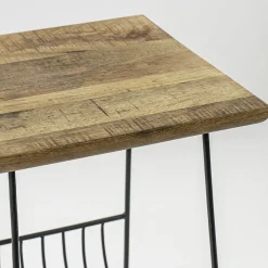 Straluma Bijzettafel mango hout met tijdschriftenrek><noscript><img width=