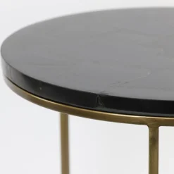 Straluma Bijzettafel Sobrina set van 2 zwart/antiek brons><noscript><img width=