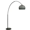 Straluma Boog-vloerlamp zwart exclusief kap> Booglampen|Woonkamerlampen