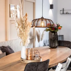 Straluma Botanisch landelijke hanglamp zwart><noscript><img width=