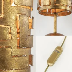 Straluma Brons metalen tafellamp inclusief dimmer><noscript><img width=