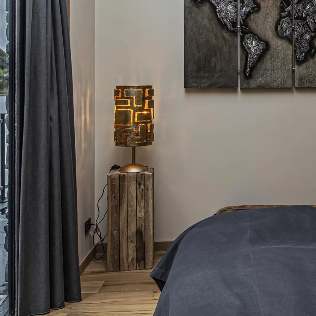 Straluma Brons metalen tafellamp inclusief dimmer> Tafellampen|Decoratieve Verlichting