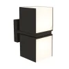 Straluma Buitenlamp Cuba double square zwart IP54> Wandlampen|Buitenlampen