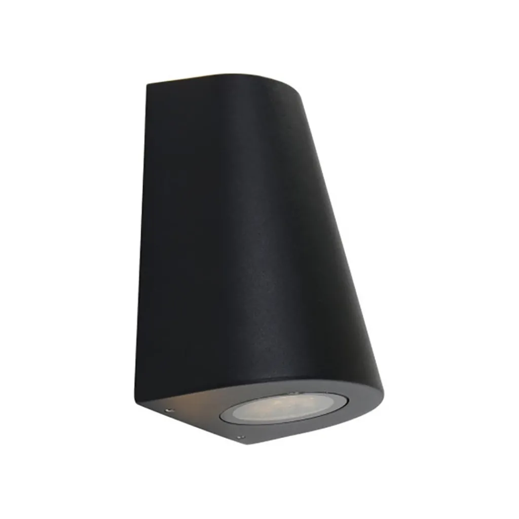 Straluma Buitenlamp Logan zwart 2xgu10 IP54> Wandlampen|Buitenlampen