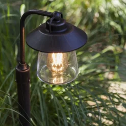 Straluma Buitenlamp op paal zwart/roest met helder glas><noscript><img width=