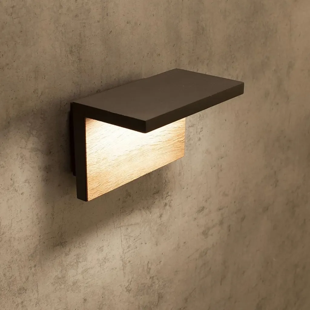 Straluma Buitenlamp Ruka antraciet/hout IP65> Wandlampen|Buitenlampen