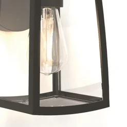 Straluma Buitenlamp wand zwart met helder glas><noscript><img width=