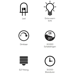 Straluma Calex Colors Elegance Kiruna zwart dimbaar><noscript><img width=