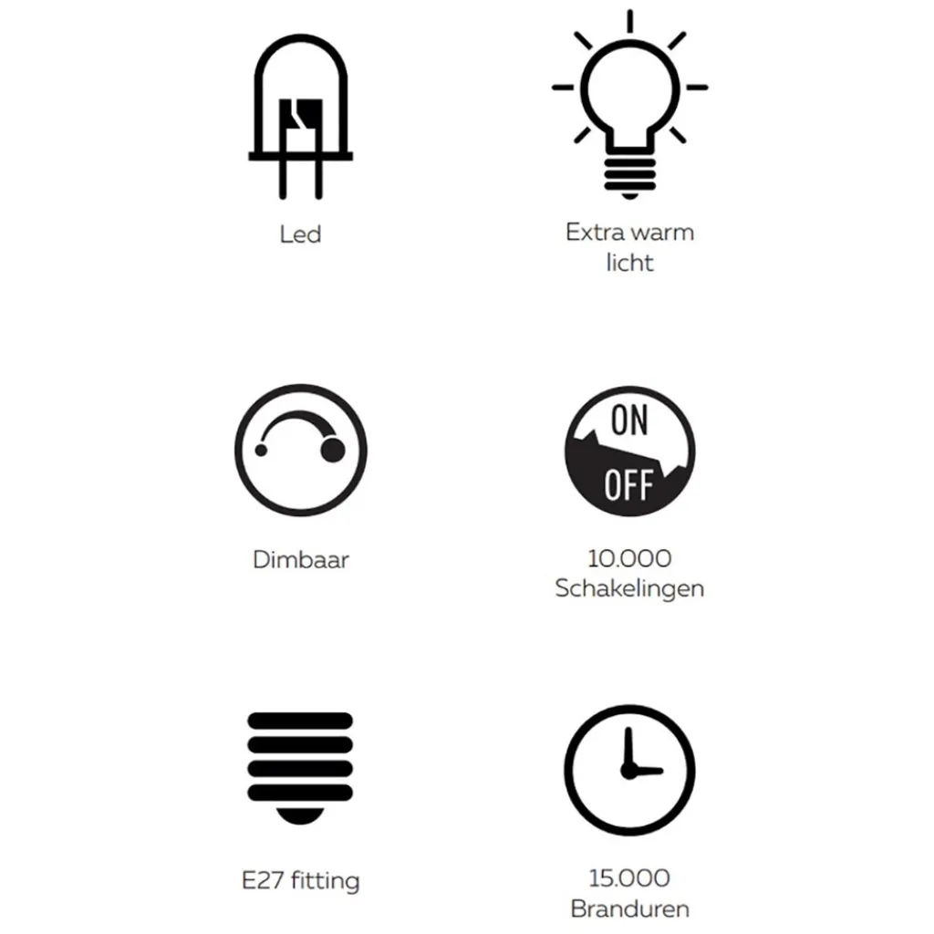 Straluma Calex Rada LED lamp Titanium 2200K dimbaar> Calex