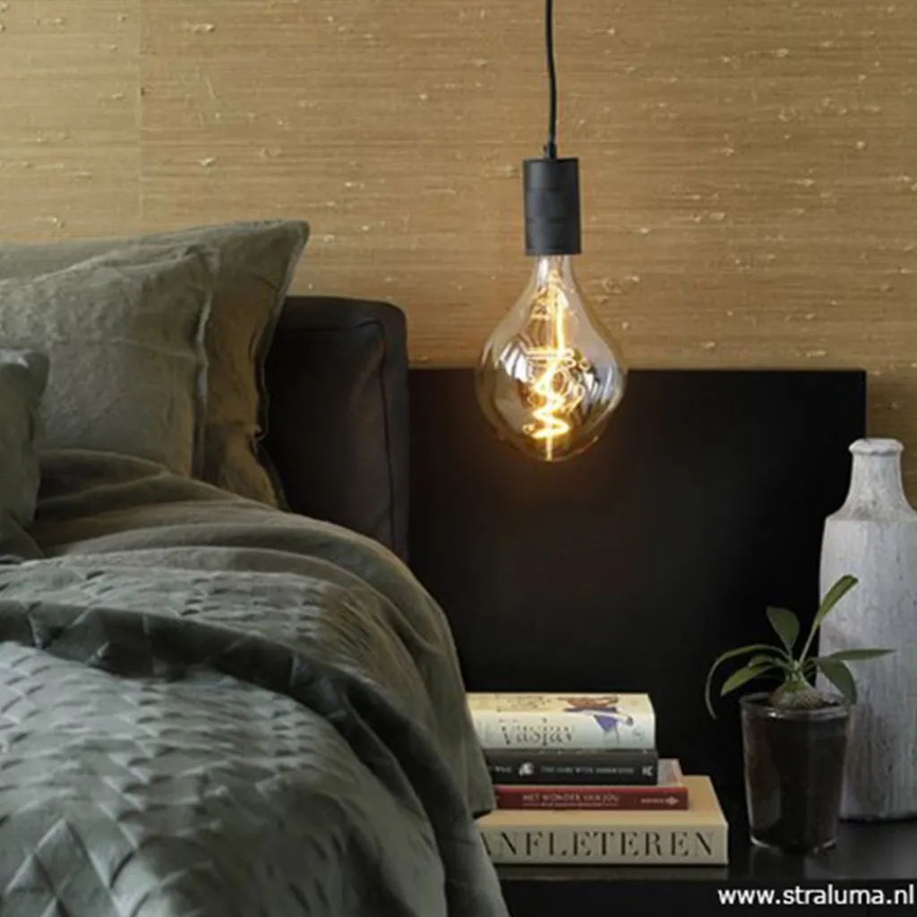 Straluma Calex Retro pendel 1.5m e27 zwart> Hanglampen|Calex