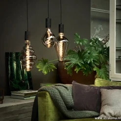 Straluma Calex Retro pendel 1.5m e27 zwart><noscript><img width=