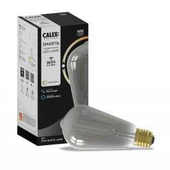 Straluma Calex Smart Home E27 LED filament smoke ST64> Smart lampen|Calex