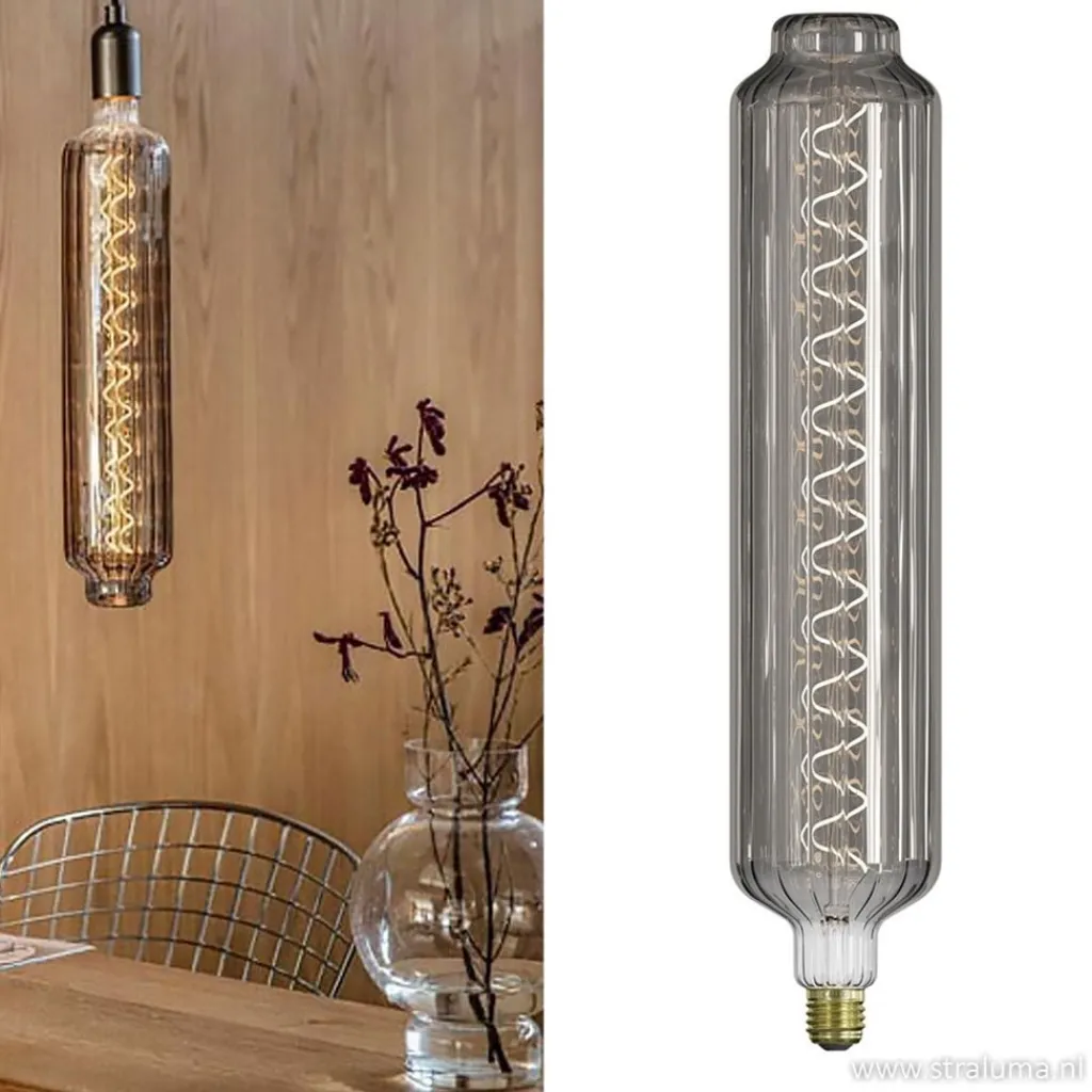 Straluma Calex XXL Lidingo lichtbron titanium 6W E27> Tienerkamerlampen|Eetkamerverlichting