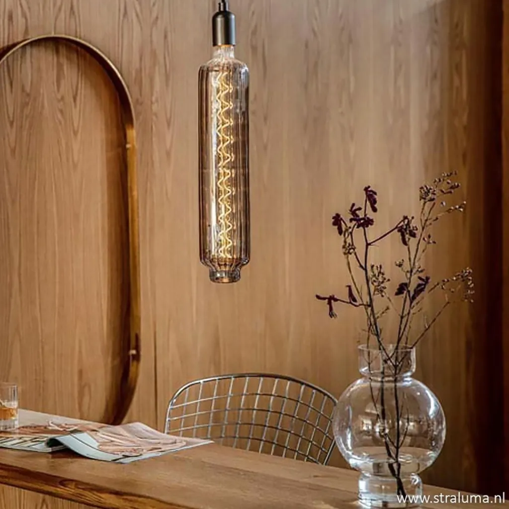 Straluma Calex XXL Lidingo lichtbron titanium 6W E27> Tienerkamerlampen|Eetkamerverlichting