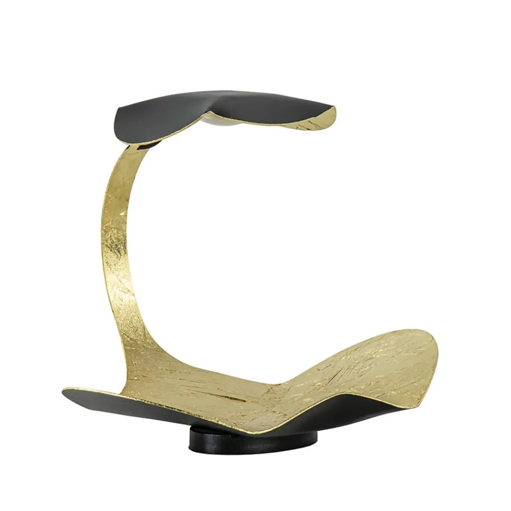 Straluma Chique design tafellamp LED zwart met goldleaf> Tafellampen|LED Tafellampen