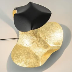 Straluma Chique design tafellamp LED zwart met goldleaf><noscript><img width=