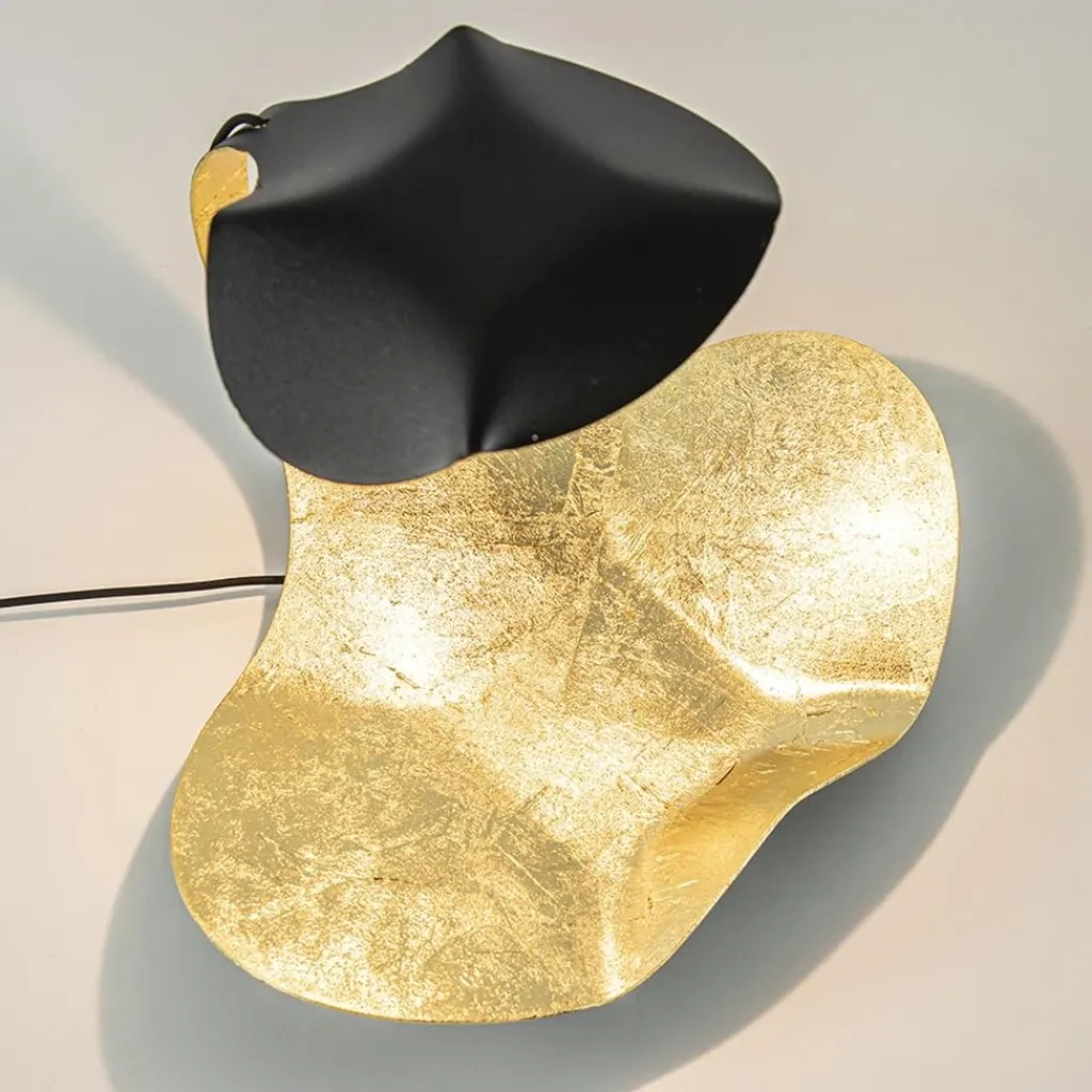 Straluma Chique design tafellamp LED zwart met goldleaf> Tafellampen|LED Tafellampen