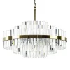 Straluma Chique hanglamp brushed brass met helder kristal> Hanglampen|Kroonluchters