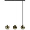 Straluma Chique hanglamp 3-lichts zwart met goud> Eettafellampen|Keukenverlichting