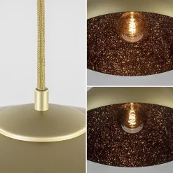 Straluma Chique hanglamp mat goud met zwarte binnenzijde><noscript><img width=