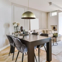 Straluma Chique hanglamp mat goud met zwarte binnenzijde><noscript><img width=