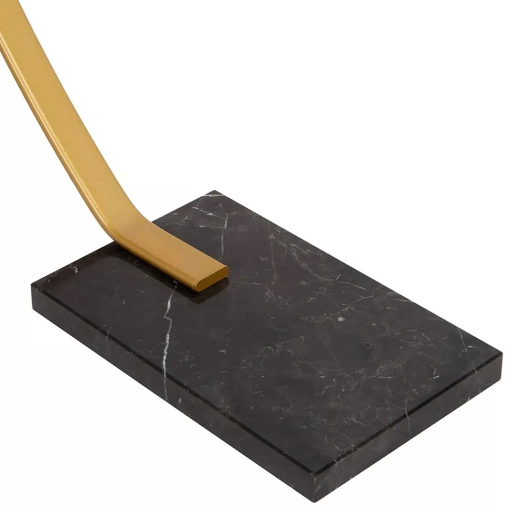 Straluma Chique LED vloerlamp goud met zwart marmer> Vloerlampen|Booglampen