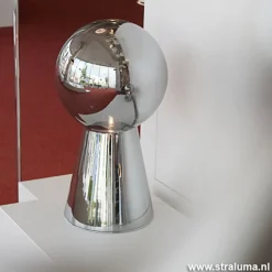 Straluma Chique tafellamp donker chroom pion XL><noscript><img width=