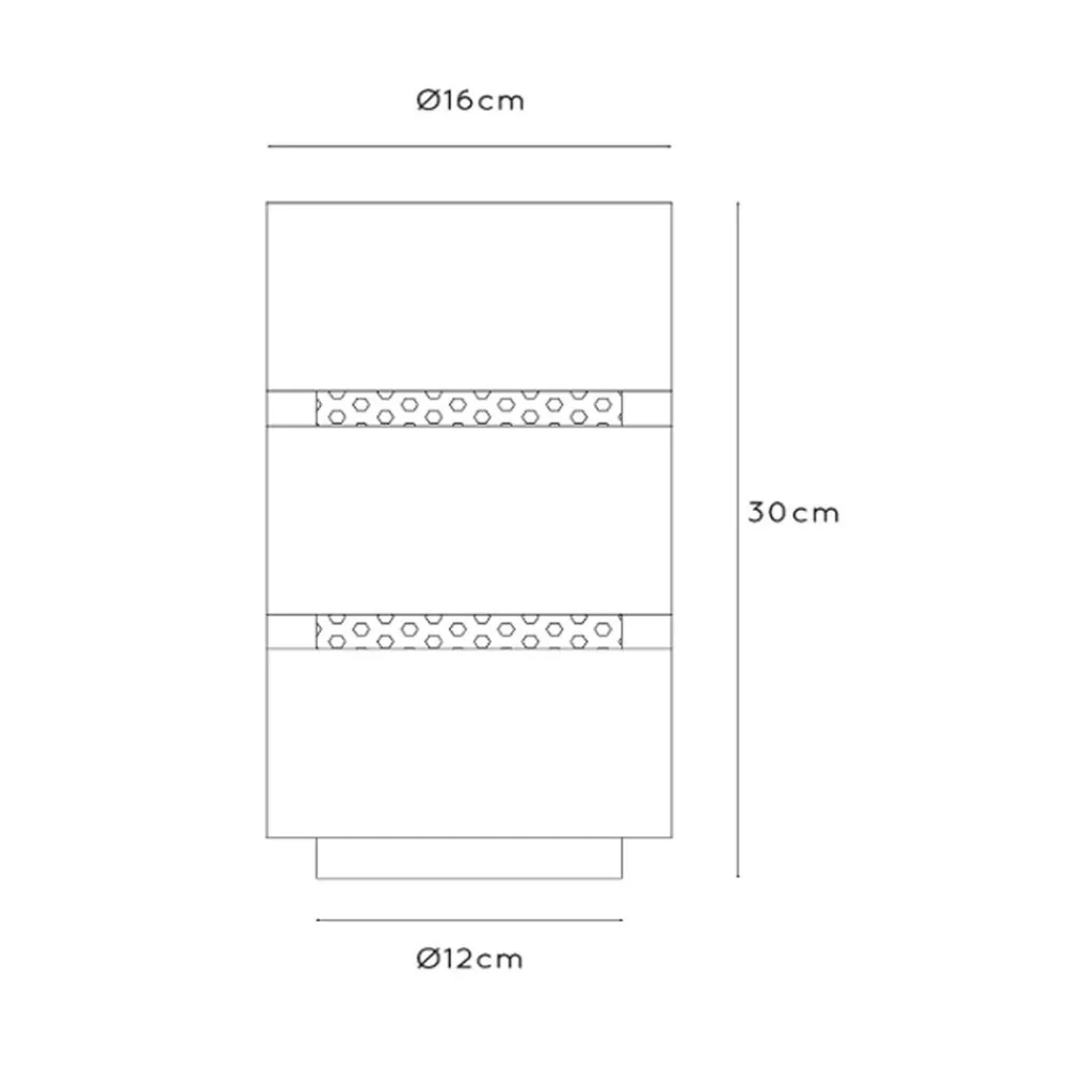 Straluma Cilinder tafellamp zwart metaal met goud> Tafellampen|Industriële Verlichting