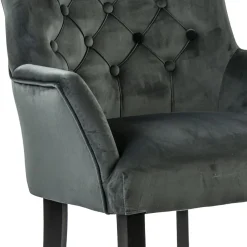 Straluma Comfortabele armstoel donker grijs met zwarte poot><noscript><img width=