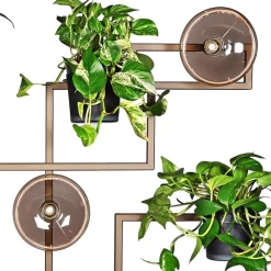Straluma Decoratief metalen wandrek inclusief potten><noscript><img width=