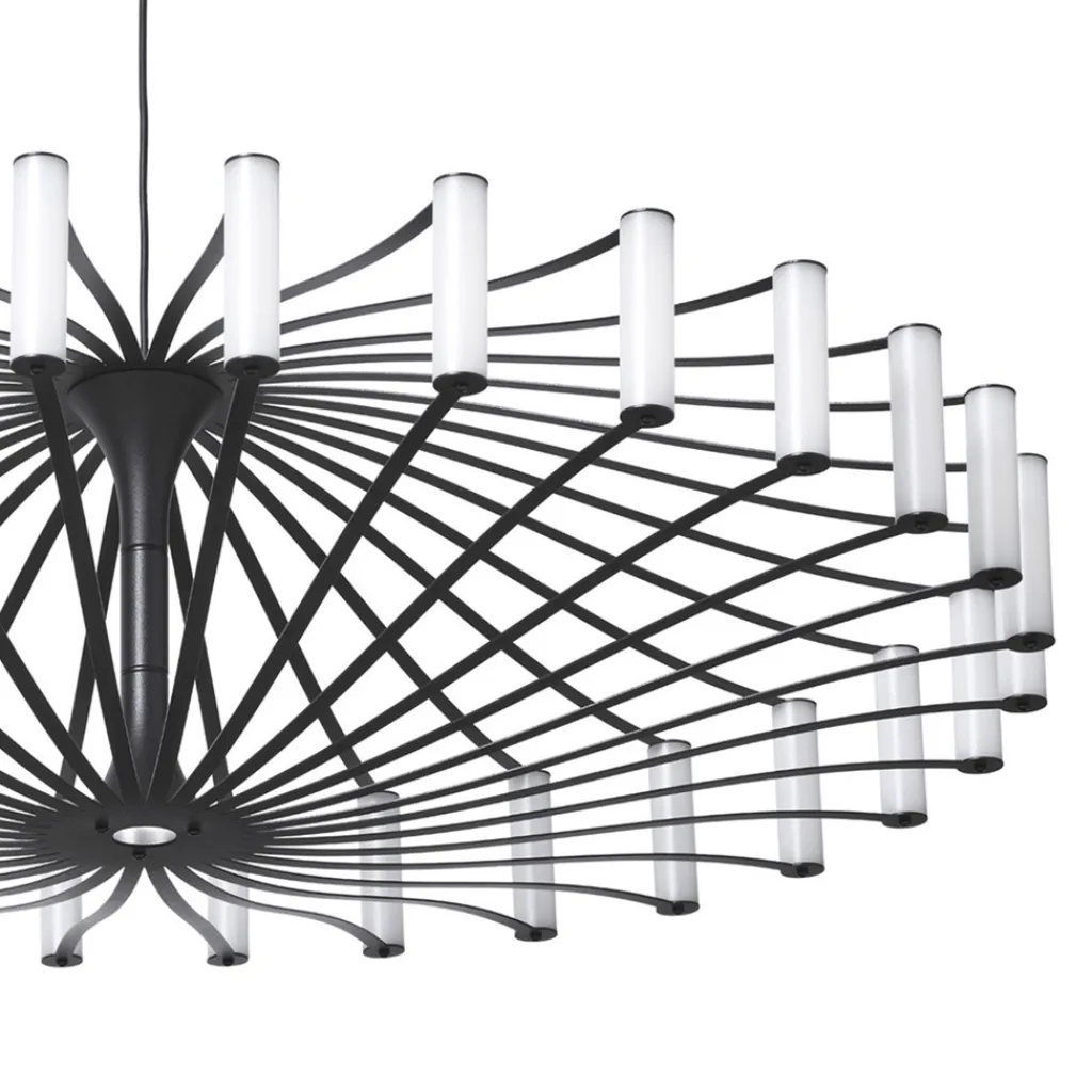 Straluma Design LED hanglamp Wheel zwart 75 cm> Hanglampen|Eettafellampen