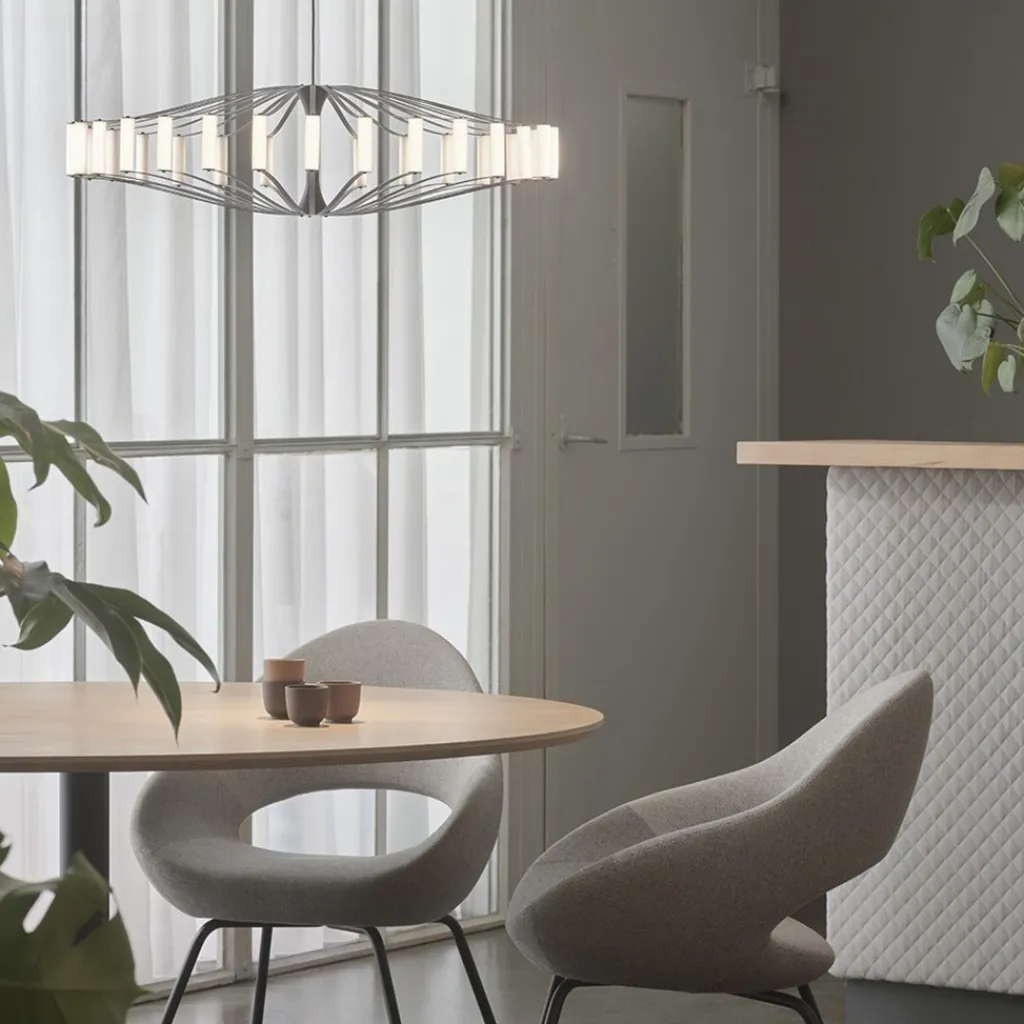 Straluma Design LED hanglamp Wheel zwart 75 cm> Hanglampen|Eettafellampen