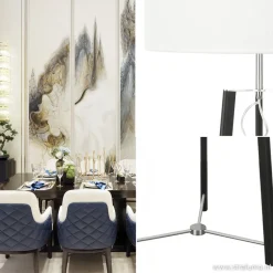 Straluma Design staande lamp zwart staal dimbaar><noscript><img width=