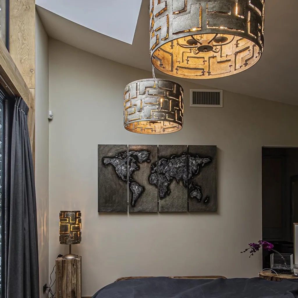 Straluma Design tafellamp ambachtelijk zilver> Design Verlichting|Woonkamerlampen