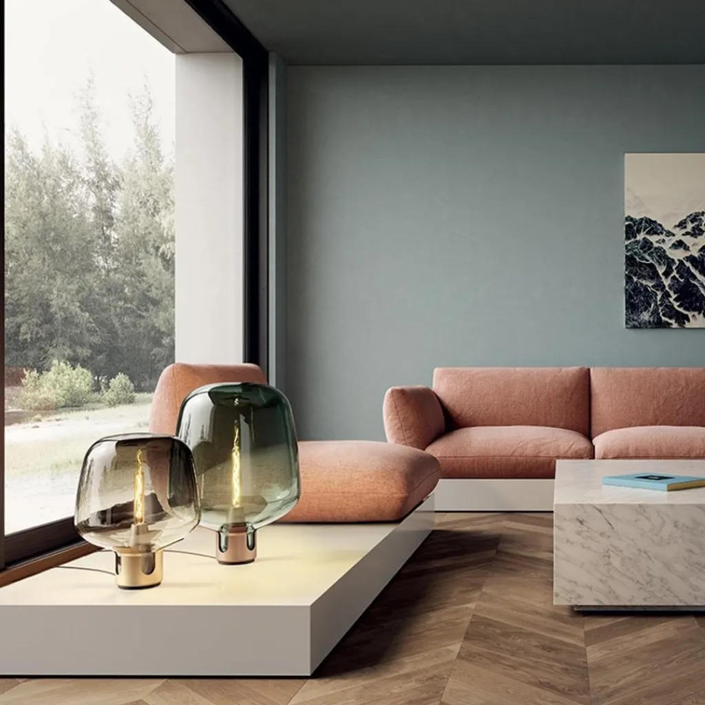 Straluma Design tafellamp Flar large terra/turqoise> Tafellampen|Design Verlichting