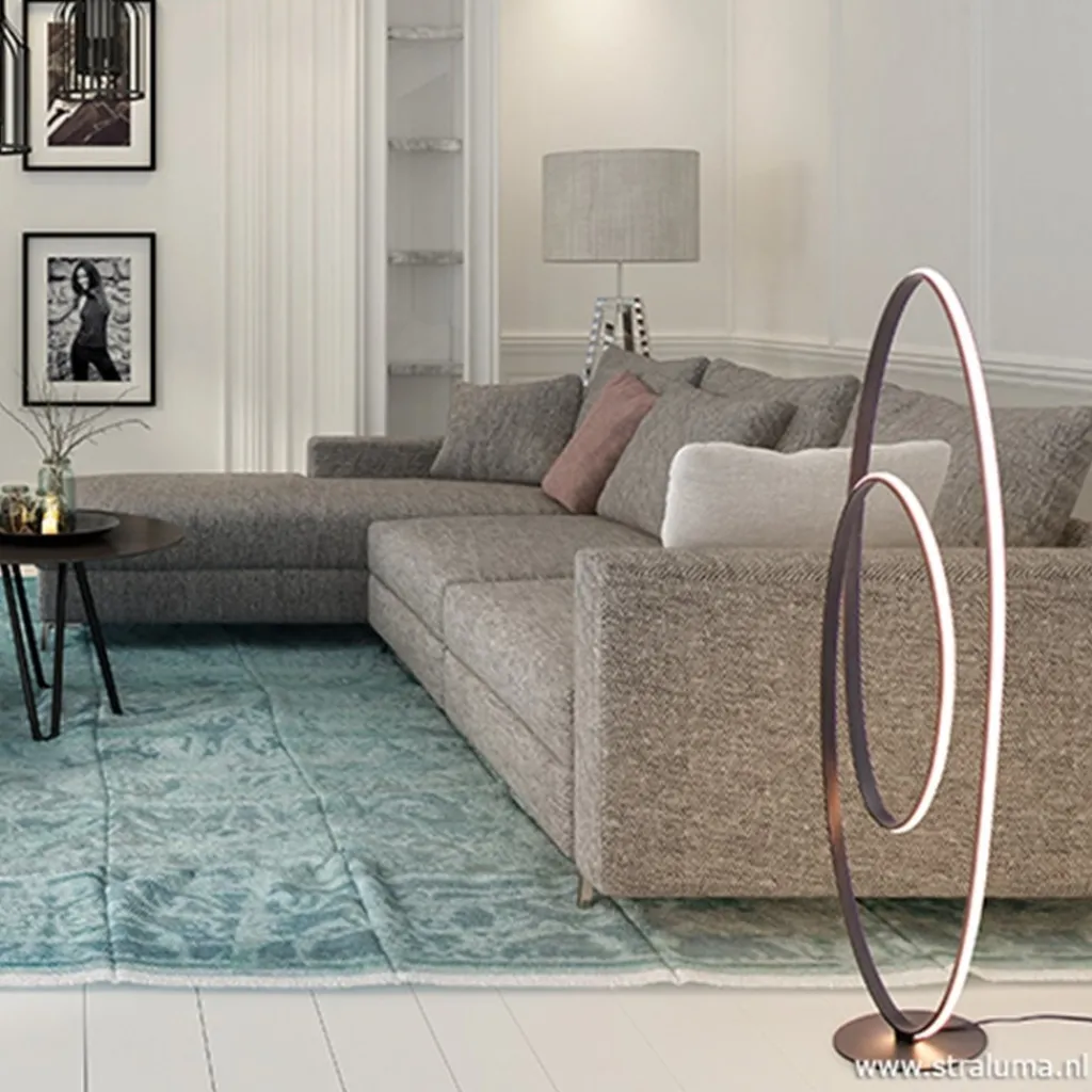 Straluma Design vloerlamp dimbaar LED zwart> Vloerlampen|Woonkamerlampen