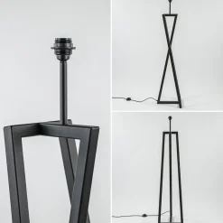 Straluma Design vloerlamp frame mat zwart excl kap><noscript><img width=