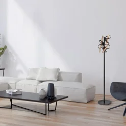 Straluma Design vloerlamp mat zwart metaal inclusief LED><noscript><img width=