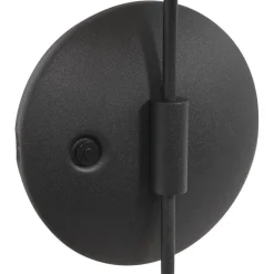 Straluma Dimbare LED wandlamp zwart met witte schotel><noscript><img width=