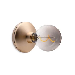 Straluma Draadloze wandlamp oplaadbaar goud met smoke> Wandlampen|Keukenverlichting