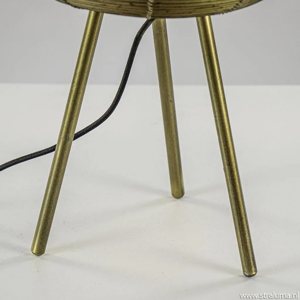 Straluma Driepoot tafellamp Tomek antiek brons> Tafellampen|Light and Living